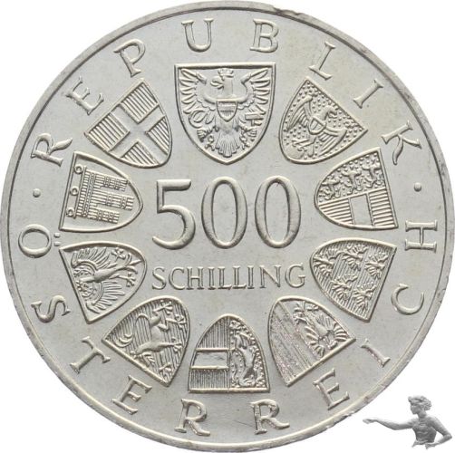 Österreich 500 Schilling 1985