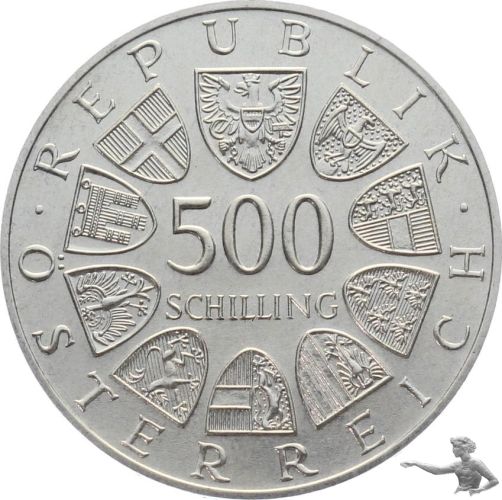 Österreich 500 Schilling 1988