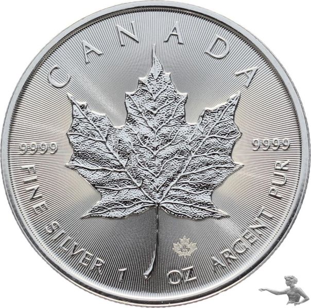 Kanada 5 Dollars 2023 Maple Leaf ----- 1 Unze Feinsilber 999 - Top Stempelglanz